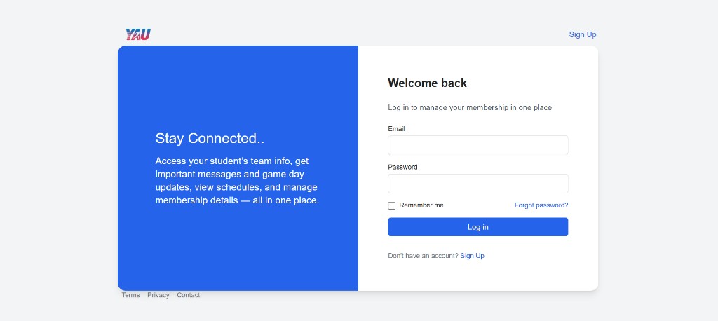 YAU TeamUp — Sports Management Platform